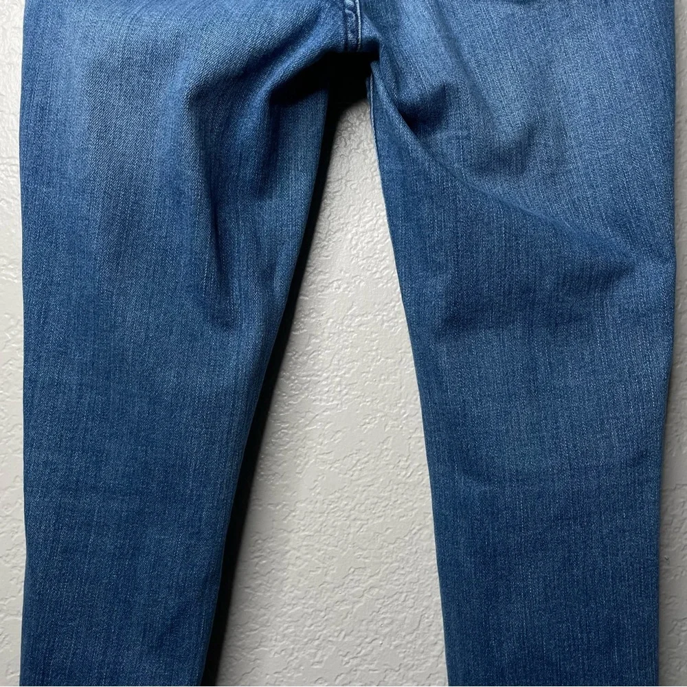 Madewell Skinny Skinny Jeans Distressed Knee Exposed Hem Denim